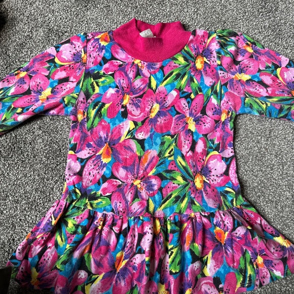 Y2K 3t Tropical Dress - Picture 1 of 2